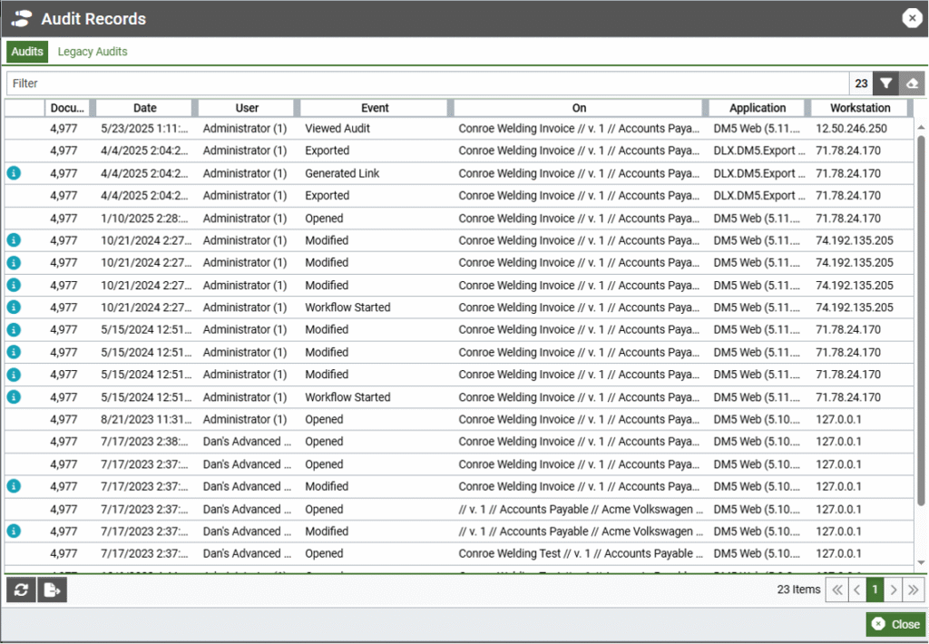 Electronic file management